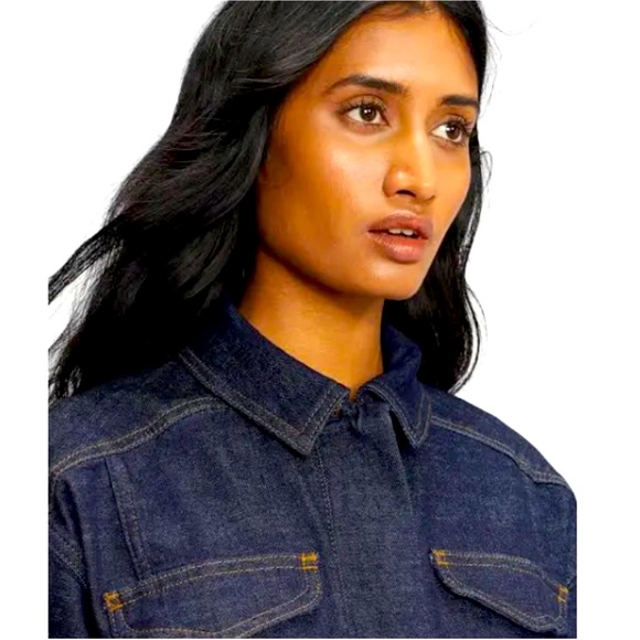 COPY - TED BAKER GELLIER DENIM UTILITY JACKET SZ US 10/12 TED SZ 4 - Picture 3 of 13